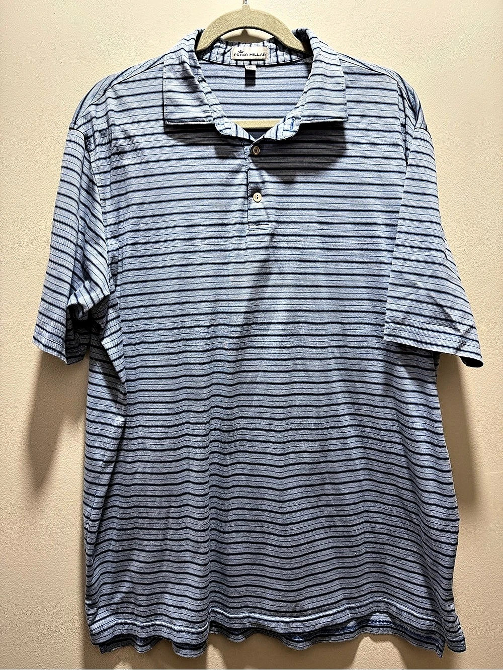 Peter Millar Summer Comfort Striped Performance Polo Men's XL